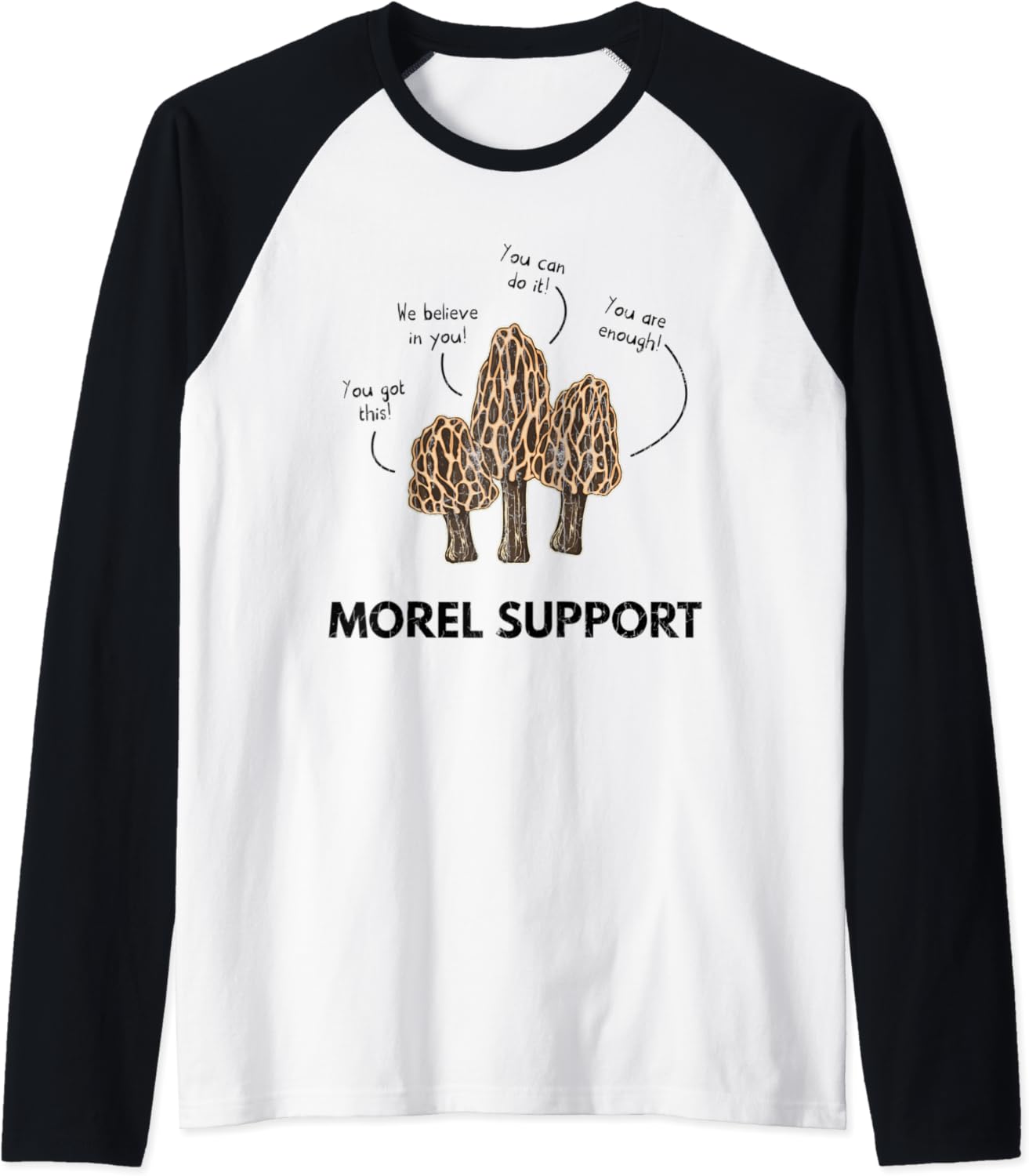 Morel Support Funny Mushroom Hunting Mycologist Graphic